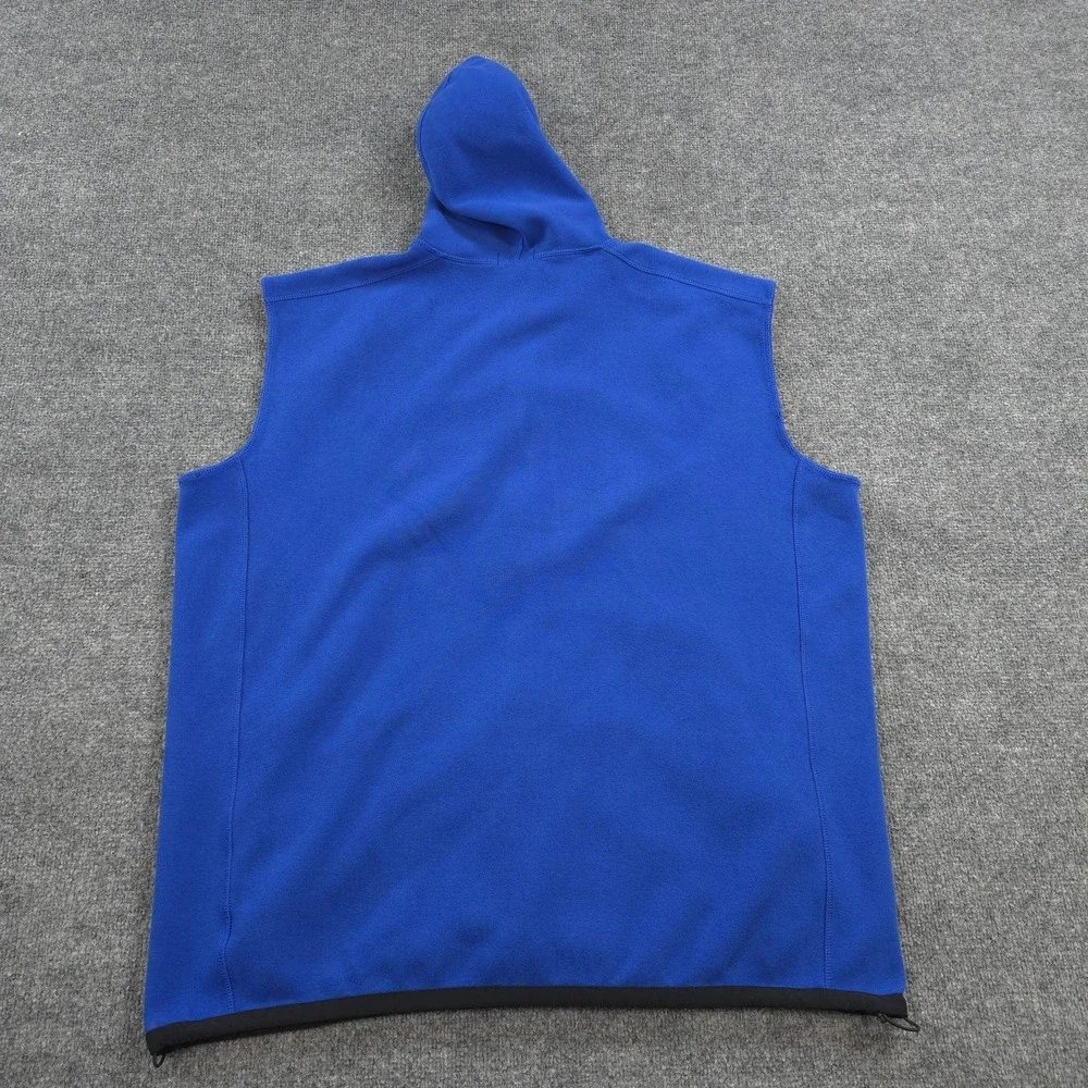 Polo Ralph Lauren Vest Mens 2XLT Blue Hooded Fleece Lined Windbreaker Outdoor